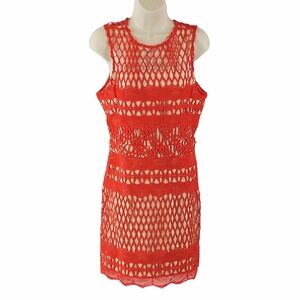 Endless Rose Bold  Deep Orange  Dress
